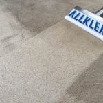 Vacumm cleaning carpet with our Allklean Logo attached.