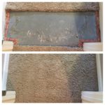 Carpet Repair before & After example image.