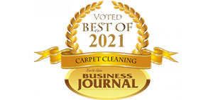 Voted best carpet cleaner of 2021 by Business Journal