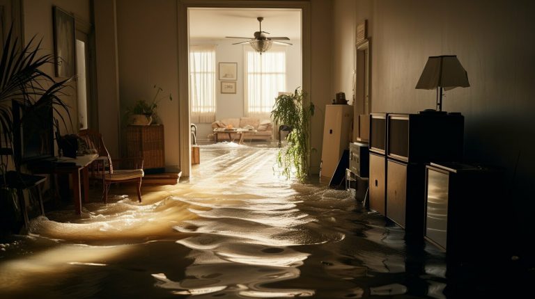 How do you remove moisture from a flood?