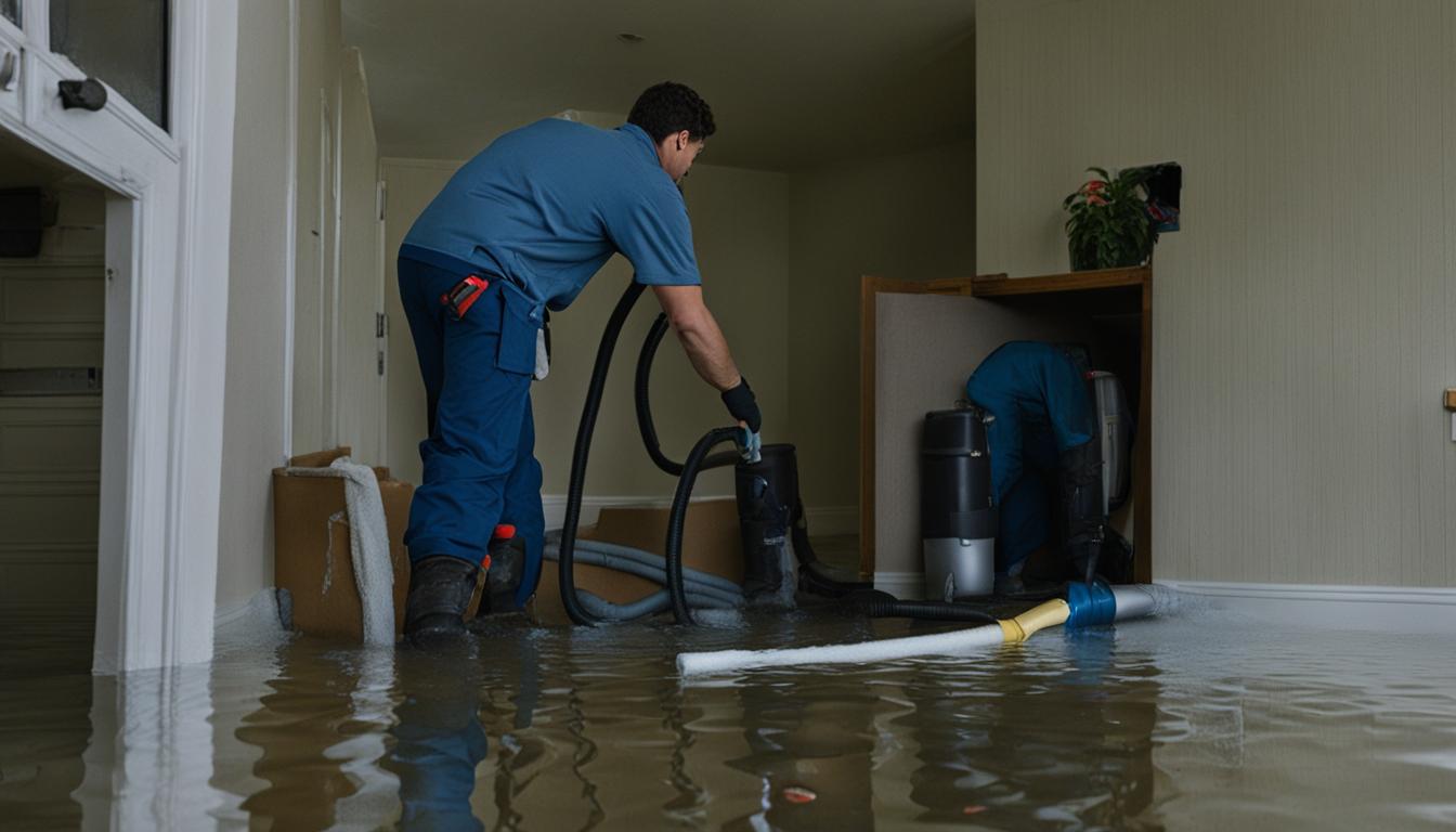 How do you clear water damage?