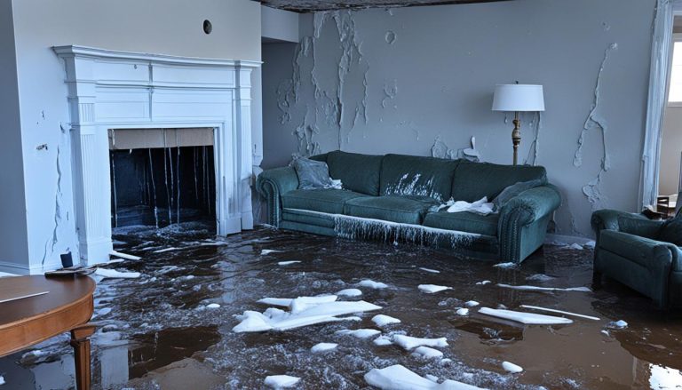 What damage does a burst pipe cause?