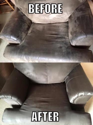 Upholstery Cleaning before and after image 2.