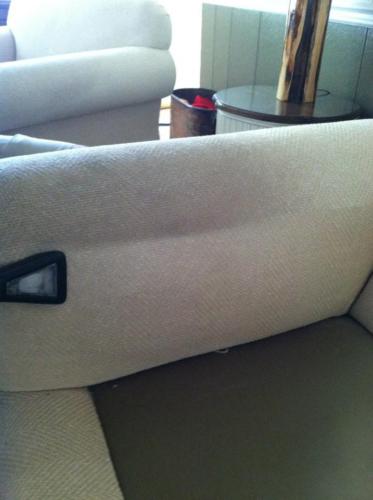 Upholstery Cleaning before and after image 3.